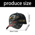 thumbnail image 3 of Adjustable Patriotic 250th Anniversary Baseball Hat Breathable Fabric Embroidered Marine For Outdoor Event Daily Wear, 3 of 8