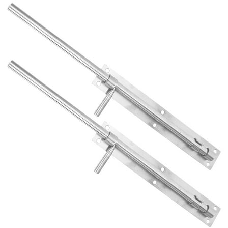 STOBOK 2Pcs Stainless Steel Shed Door Hardware Slide Bolt Latch Set
