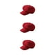 thumbnail image 3 of Sonducket Gorras con visera Estilo de ocio Boina de lana Toque cómodo Sombreros octogonales ligeros Líneas hermosas Sombreros fáciles de combinar Rojo Rojo 3piezas Sonducket  CBP221408, 3 of 6