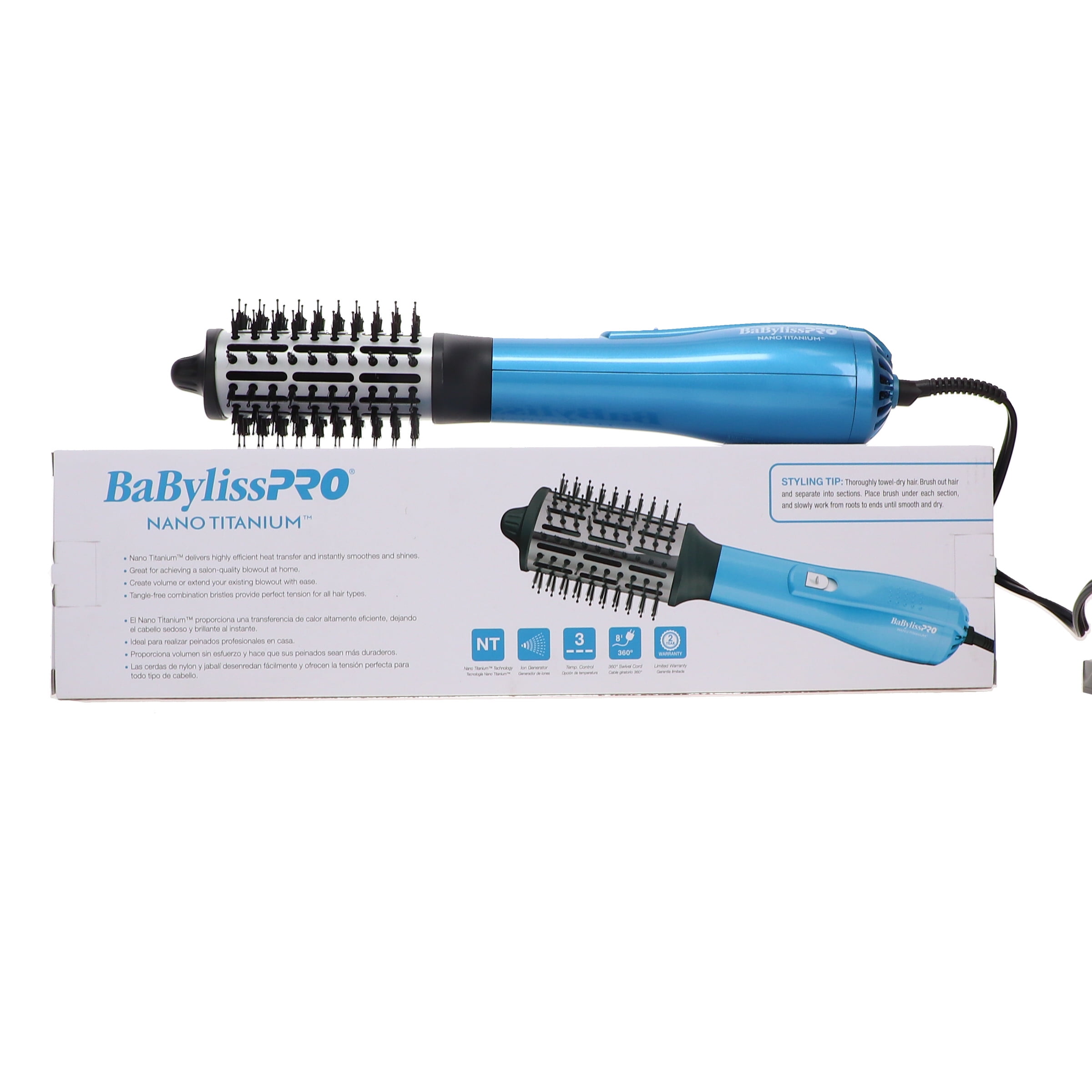 BaBylissPRO Nano Titanium 2 Rotating Hot Air Brush