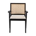 thumbnail image 3 of Eivor Modern Arm Chair made of Natural Rattan and wood, 3 of 5