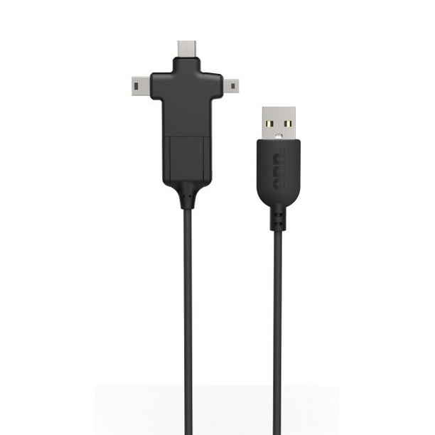 Onn 4 In 1 Power Sync Cable For Micro Usb Type C Mini Usb And Mini B Devices Walmart Com Walmart Com Onn 4 In 1 Power Sync Cable For Micro Usb Type C Mini Usb And Mini B Devices Walmart Com Walmart Com