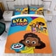 thumbnail image 4 of Lyla en el Loop Conjunto de sábanas temático, trío de piezas, cómodo y amigable con la piel, diseño único, regalo de decoración para el hogar para familiares, amigos y fans, 90 cm * 190 cm, 4 of 6