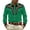 Green, variant on Mens Western Cowboy Printed Shirt Rugged Button Up Casual Long Sleeve Top Outdoor Country Concert Rodeo Dress Up