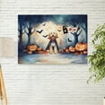thumbnail image 2 of Happy Halloween Vampire Goldendoodle BOO with Pumpkins Fun and Spooky Horizontal Matte Canvas Poster Doodle Dog Lover Gifts Idea Wall Art Home Decor - 00018, 2 of 5