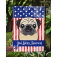 thumbnail image 3 of Caroline's Treasures BB2192GF God Bless American Flag with Fawn Pug Flag Garden Size , Small, multicolor, 3 of 4