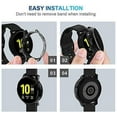 thumbnail image 6 of PINHEN 2Pack Compatible with Galaxy Watch Active 2 Screen Protector Case 40mm 44mm, Bumper Full Around Cover for Samsung Galaxy Watch Active2 40mm 44mm, 6 of 7