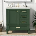thumbnail image 2 of Royard Oaktree 30" Bathroom Vanity w/Resin Sink, Modern Bathroom Cabinet w/Soft Closing Door & 3 Drawers, 2 of 7