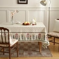 thumbnail image 2 of Mantel ISAENNE Designer de lino vintage con estampado floral, 140 x 140 cm, 2 of 9