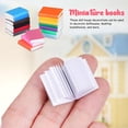 thumbnail image 5 of 32 Pcs Livres Miniatures Livres Décoratifs Mini Livres Livres de Maison de Poupée Mini Livres Vierges Colorés pour Bricolage Fournitures de Salle de Lecture de Maison de Poupée, 5 of 5