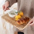 thumbnail image 2 of Slate Wicker Rattan Tray, 2 of 10