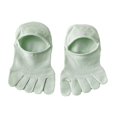 thumbnail image 4 of Milageto 1 Pair Women Toe Socks Accessories Camping Trainer Outdoor Casual Boat Socks Green, 4 of 8