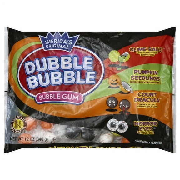 Dubble Bubble Halloween Combo Spooky Assortment Bubble Gum, 12 Ounce