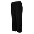thumbnail image 4 of vigerkar 3/4 Leggings for Women Yoga Tights Tummy Control Work Out Exercise Yoga Pants Summer Bottoms (Black, M), 4 of 6