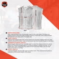 thumbnail image 7 of Daniel Smart S to 8XL Biker Vest for Men Plain Sides Motorcycle Black Denim Vest, 7 of 7