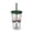 Dark Green, variant on Tumbler with Straw, 16oz Plastic Tumbler Cup with Lid and Straw Good Vibes