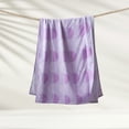 thumbnail image 5 of Mainstays Velour Beach Towel, Squiggly Geo,Purple , 28x60, 5 of 5
