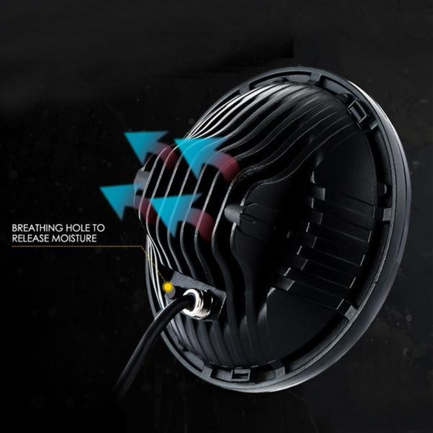 AMERICAN MODIFIED 7" Honeycomb Style LED Headlights for 97-18 Jeep Wrangler TJ JK