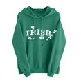 thumbnail image 2 of Up to 65 off!Lolmot St Patrick's Day Hoodies for Women Fleece Lined Pullover Sweater Irish Shamrock St. Patty Shirts Holiday Long Sleeve Hooded Sweathirts Spring Green Tops, 2 of 5