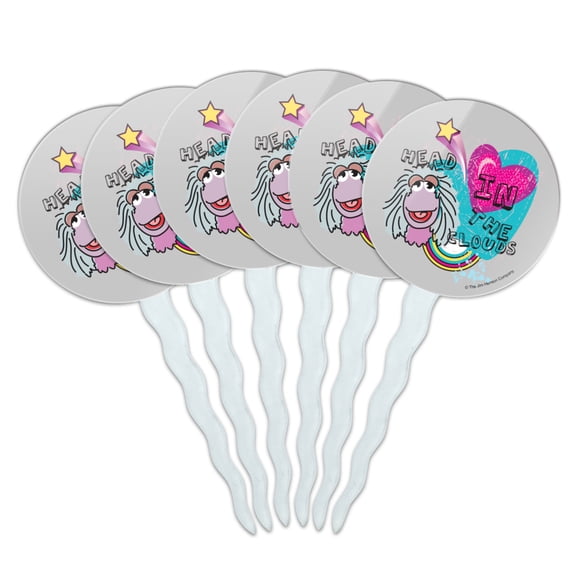 Head in the Clouds Fraggle Rock Mokey Cupcake Picks Toppers Decoration Set of 6