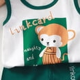 thumbnail image 5 of Kaprioy Toddler Boys Outfit Sets Summer Sleeveless Cotton Shorts and Shirts Set, 5 of 5