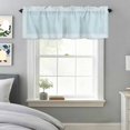 thumbnail image 3 of Sky Blue Greece Key Valances for Windows,Kitchen Valance Rod Pocket Short Curtain, Abstract Geometric Greece Valance Curtain Window Valances for Bedroom Bathroom Living Room 54x18in, 3 of 9
