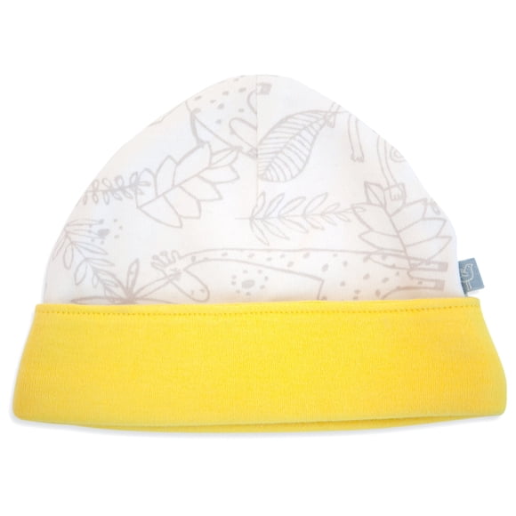Gorro reversible Finn + Emma Jungle de algodón orgánico 0-6 meses