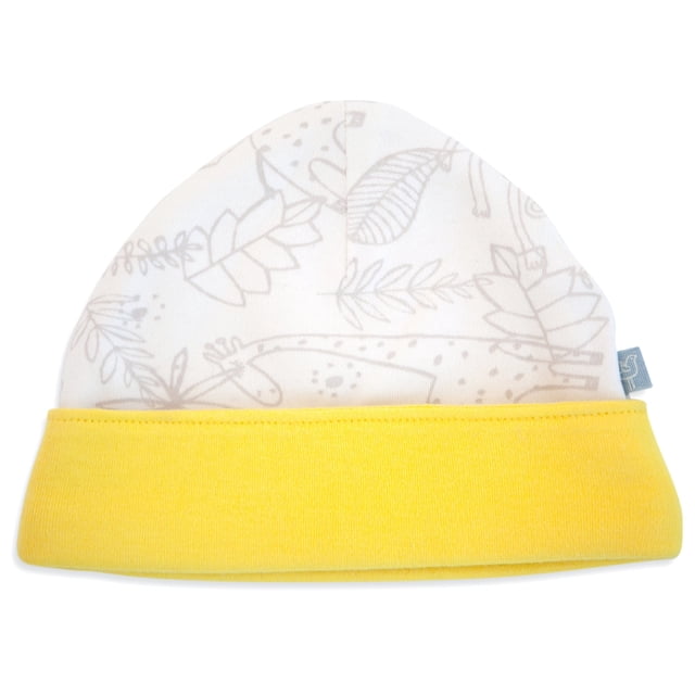 Gorro reversible Finn + Emma Jungle de algodón orgánico 0-6 meses