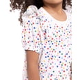 thumbnail image 4 of Wonder Nation Toddler Girls Ruffled Tiered Top with Short Sleeves, Sizes 12M-5T, 4 of 8