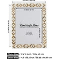 thumbnail image 4 of Handicrafts Home Picture Frame 12x16 Photo Frames, Marquet-Array Collection, Pack of 2, 4 of 7