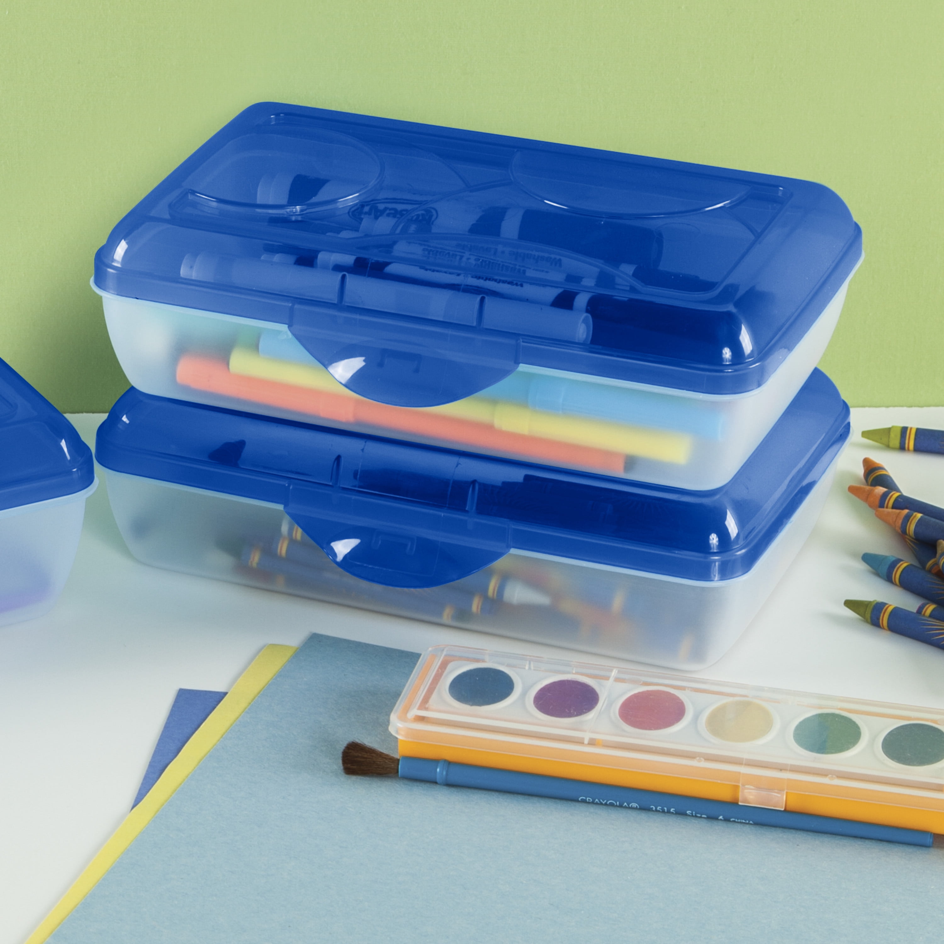 Sterilite Translucent Pencil Case School Supply Storage Box, Blue Tint (12  Pack), 1 Piece - Ralphs