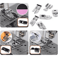 thumbnail image 3 of 11pcs Domestic Sewing Machine Snap-On Presser Walking Foot Kit For Brother, 3 of 4