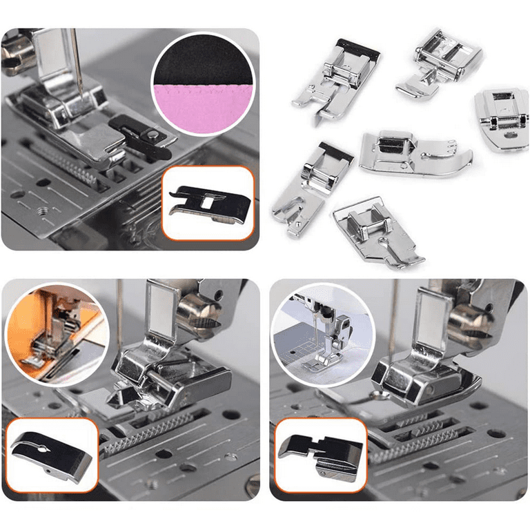 1pc 6-25mm Household Sewing Machines Rolled Hem Foot Presser Foot For  Butterfly, Brother,Singer, Janome, Kenmore Sew Accessories