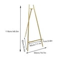 thumbnail image 2 of 2 Pieces Portable 118CM Artist Easel Large Wood Tripod Stand Floor Display Art Painting, 2 of 18