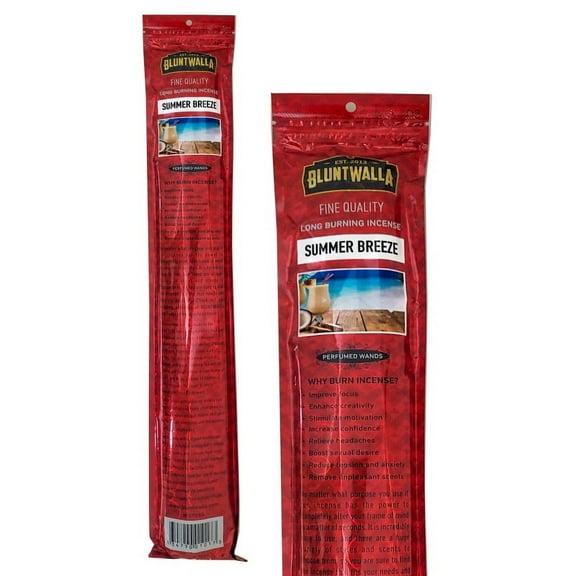 Bluntwalla Fine Quality 19" Jumbo Long Burning Incense Sticks - Summer Breeze Scent