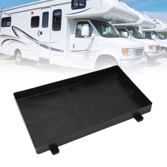 Marine Battery Tray 12V Boat Battery Holder with Hold Down Strap for RV Trailer Yatch