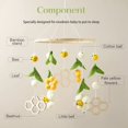 thumbnail image 5 of Cuna de Sonajero Cama Campana Juguetes Forma de Animales de Abeja Cuna ReciéN Nacido Sonajero MóVil Bolas de Lana Cuentas Campana de Cama para, 5 of 5