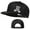 A27, variant on Skull Finger Flat Bill Hats for Men Black Mens Snapback Hat Baseball Cap Fitted Hat