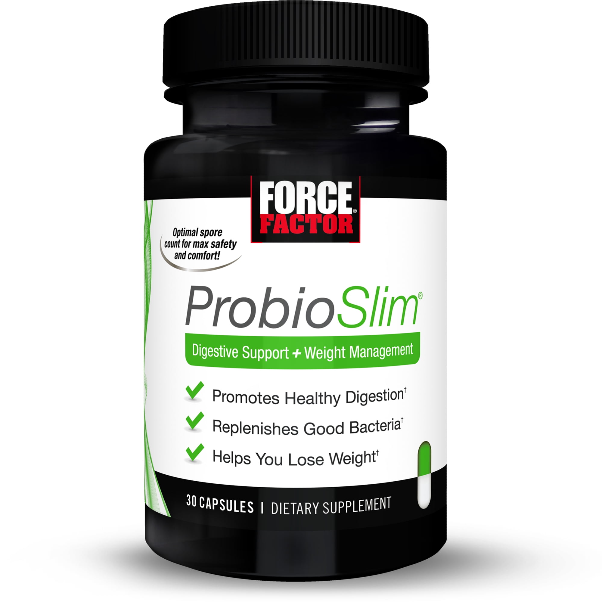 Force Factor ProbioSlim Probiotic and Weight Loss Supplement for Women and Men with Probiotics, Burn Fat, Lose Weight, Reduce Gas, Bloating, Constipation, and Support Digestive Health, 30 Capsules