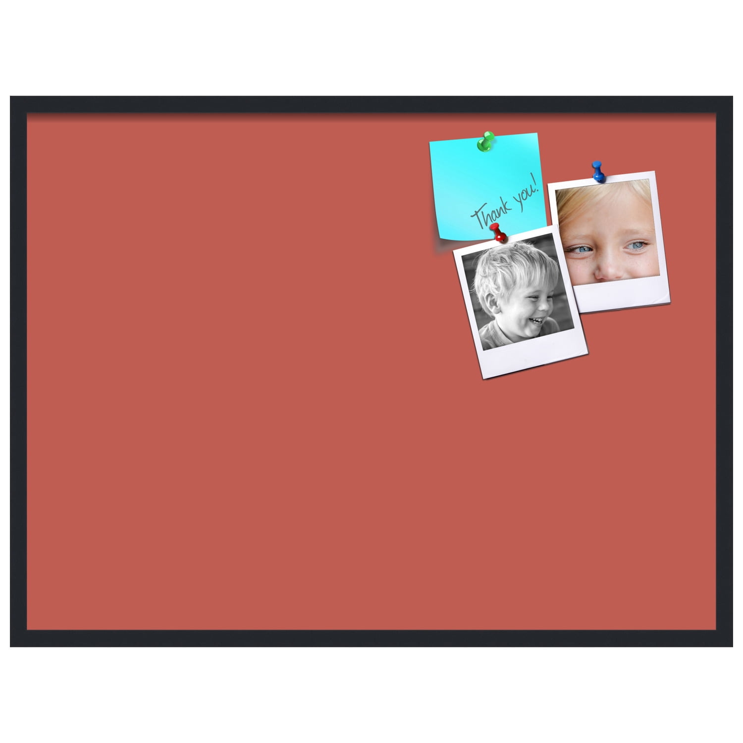 PinPix 40x30 Custom Cork Bulletin Board Crimson Pastel Poster Board Has a Fabric Style Canvas Finish, Framed in Crimson Pastel, by ArtToFrames (PinPix-1807)