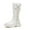 White, variant on Girls Pearl Mid Calf Boots Cute Princess Shoes Bowknot Ruffles Lace Boot Soft Lug Sole Booties Kids Winter Outdoor Waterproof Boots Anti Slip Walking Shoes Side Zipper Comfortable Footwear