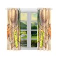 thumbnail image 2 of BSDHOME Summer Holiday Hat Flip Flops Shells And Starfis Window Curtain Kitchen Curtain 26x39 inches (Two Piece), 2 of 3