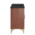 thumbnail image 2 of Modway Daylight 48" Solid Mango Wood Bathroom Vanity in Black/Walnut, 2 of 7