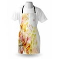 thumbnail image 3 of Shabby Chic Apron Watercolored Lilies Flowers Buds Leaves Colored Marks Artwork, Unisex Kitchen Bib Apron with Adjustable Neck for Cooking Baking Gardening, Cream Pale Pink and Peach, by Ambesonne, 3 of 3