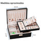 thumbnail image 4 of Alhajero Joyero Estuche Organizador Joyería Amplio Multiusos Color Negro Black, 4 of 7