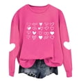 thumbnail image 4 of Craaazy Women's Cute Valentines Day Tops Fashion Love Heart Printed Valentines Shirts Gifts, 4 of 8