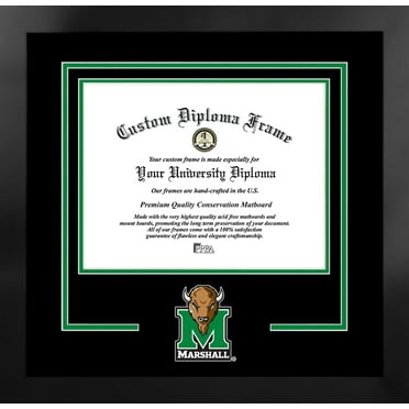 Marshall Thundering Herd 11w x 8.5h Spirit Diploma Manhattan Black Frame with Bonus Campus Images Lithograph (value savings $59)