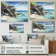 thumbnail image 4 of Designart "Maldivian Beaches III" Nautical & Beach Floater Framed Canvas Art Print, 4 of 7