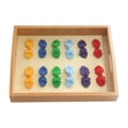 thumbnail image 1 of Niños Botones De Bricolaje Con Bandeja De Juguetes De Ayuda Para El Entrenamiento Baoblaze Ayuda didáctica Montessori, 1 of 8
