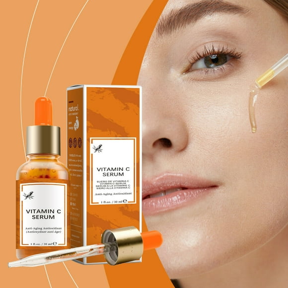 QIPOPIQ Vitamin C Face Serum Reduce Wrinkle Facial Serum, Vitamin C Serum with Hyaluronic Acid for Dry Skin Moisturising Nourishing serum